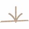 Ekena Millwork Redmond Smooth Timber Gable Bracket, Douglas Fir, 108"W x 40"H x 1 1/2"D x 3 1/2"F, 9/12 Pitch GBW108X40X0204RED00SDF - alternate 2